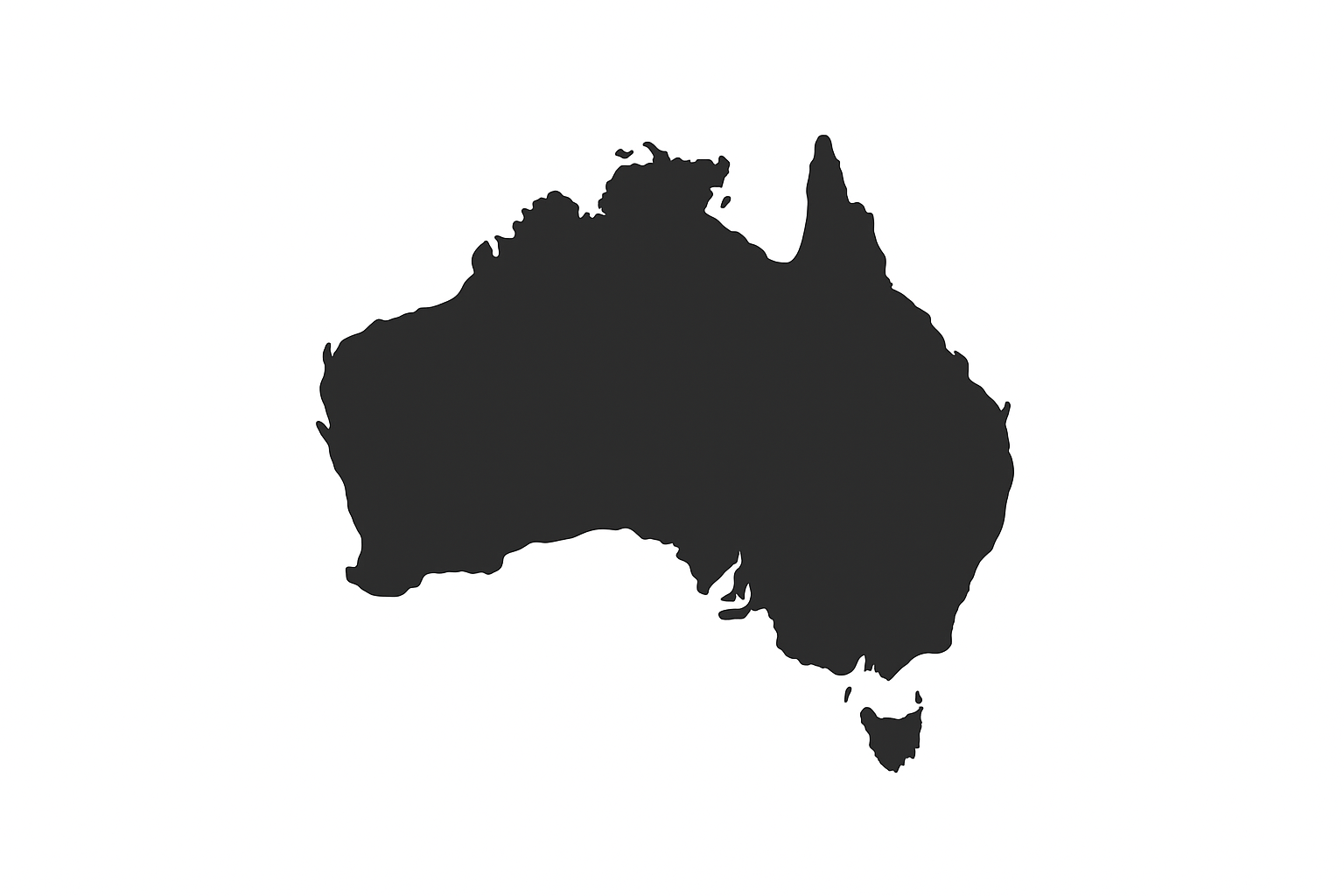 australia icon in black