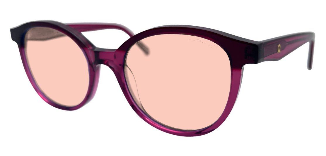 Dowe frame in Red with FL-41 Medium (50%) tinted lenses, side view