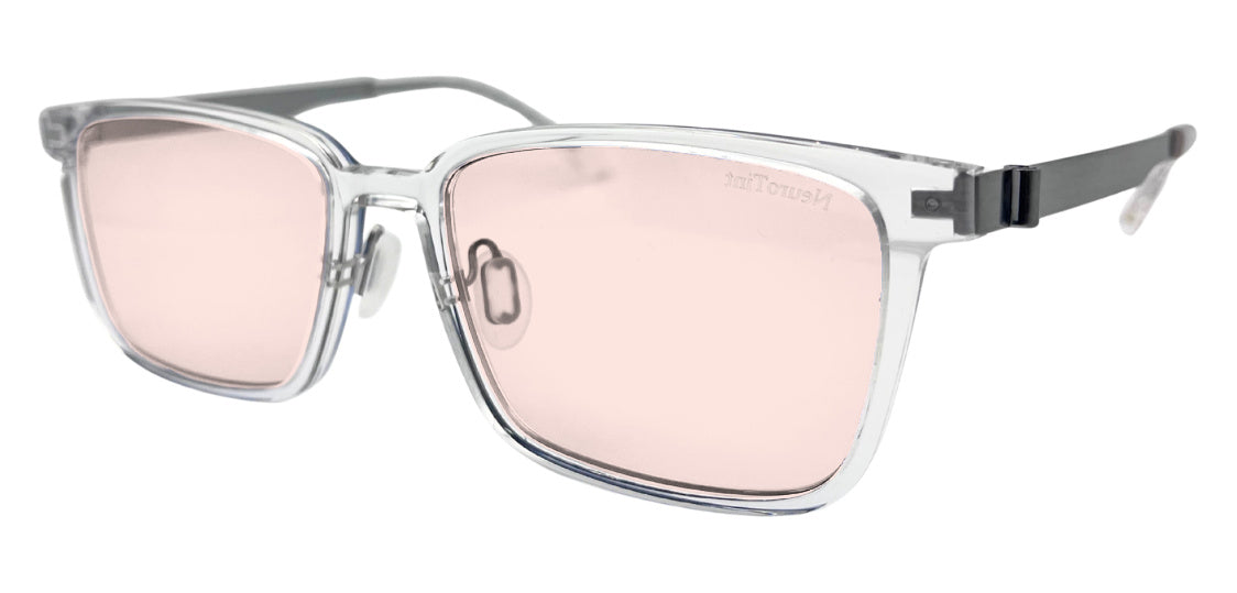 Rock frame in Clear with FL-41 Light (27%) tinted lenses, side view