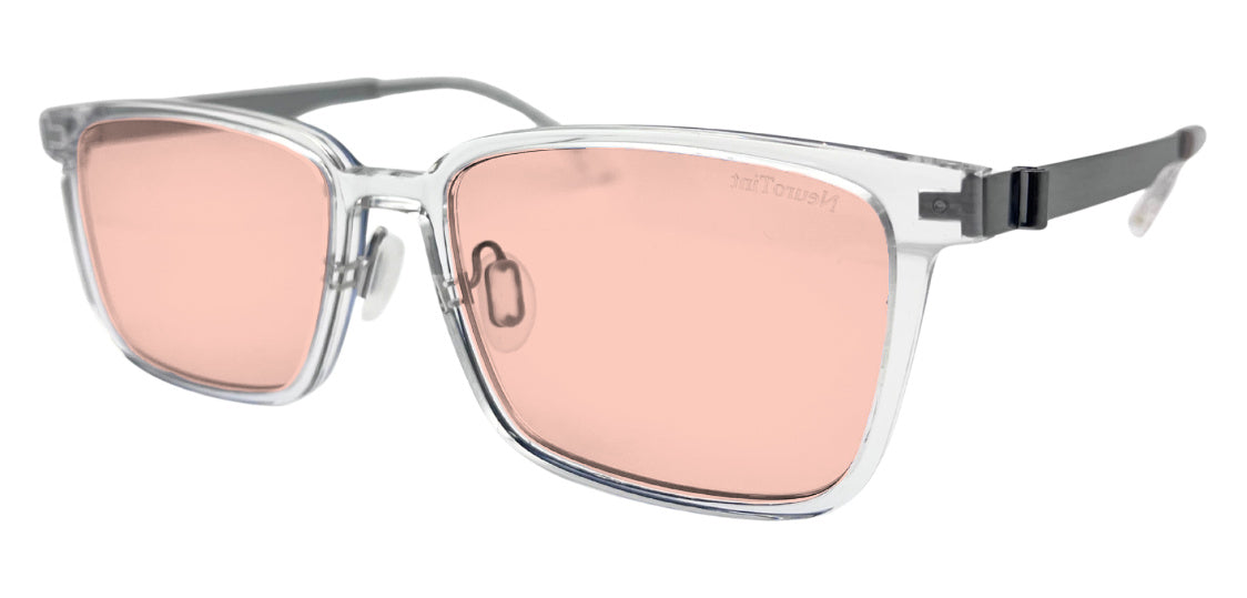 Rock frame in Clear with FL-41 Medium (50%) tinted lenses, side view